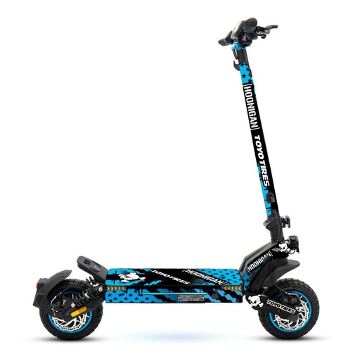 [KIT-0025-05] Kit Vinilo + Base Crossover Dual Max Hoonigan Blue