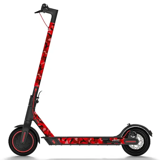 [VIN-0002-02] Vinilo Xiaomi M365 / PRO / MI3 Red Camo 